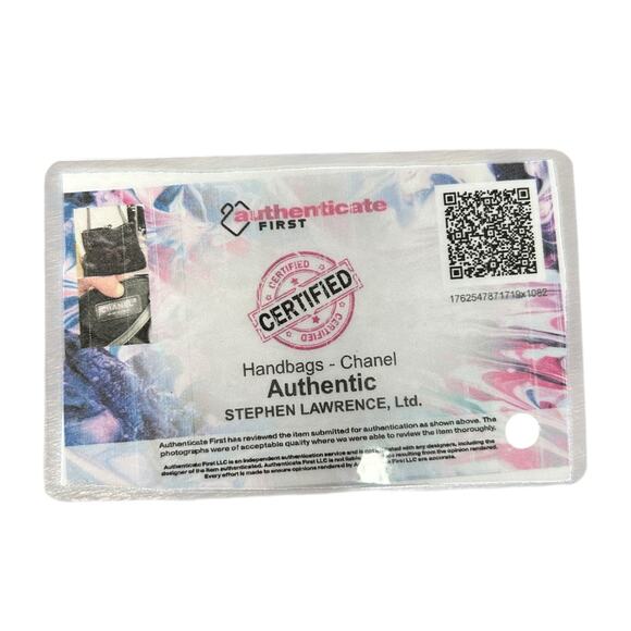 Chanel Black Orange Perforated Leather CC Double Handle Chain Tote Handbag - Picture 9 of 9